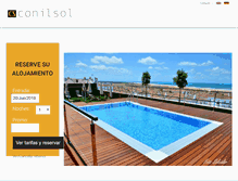Tablet Screenshot of hotelconilsol.com